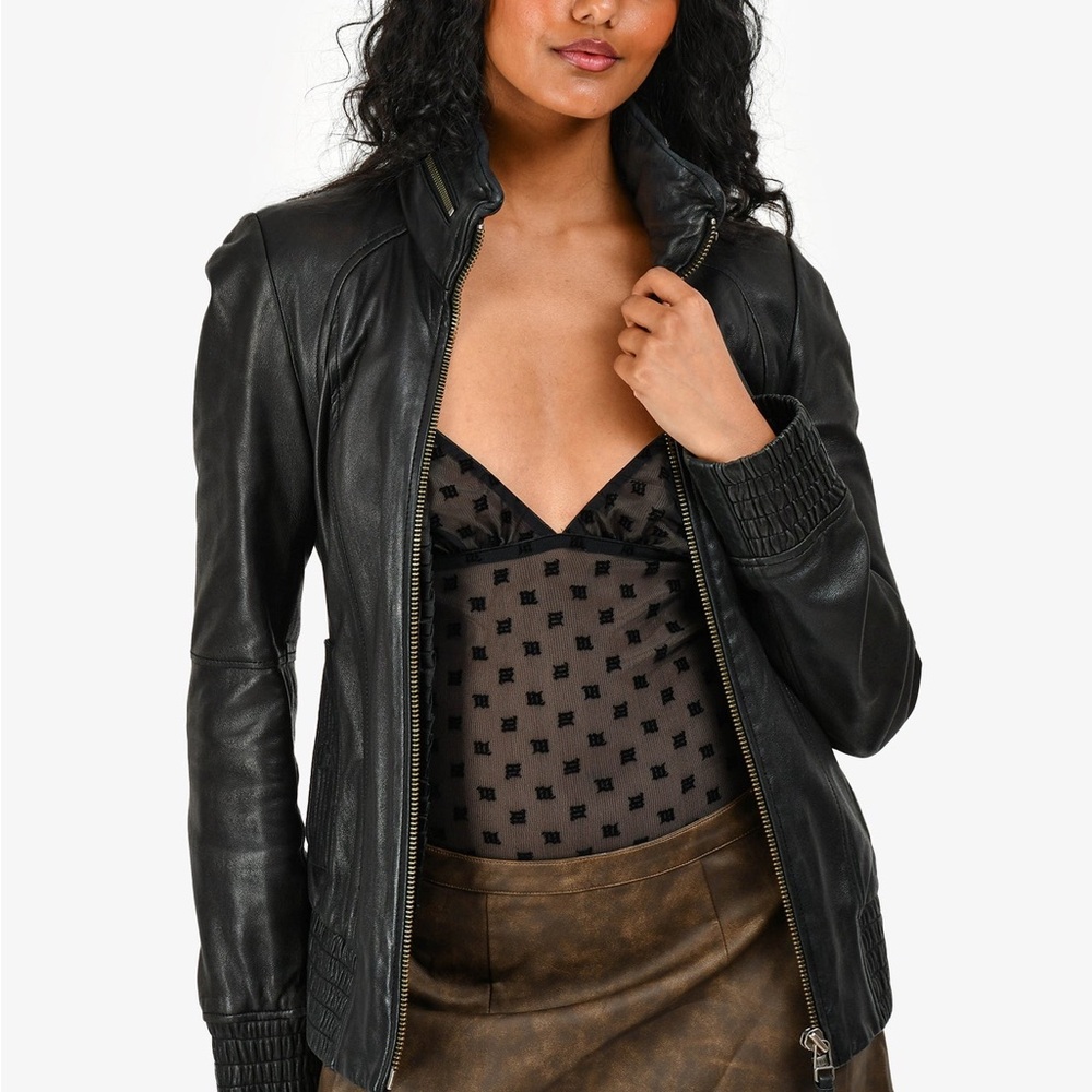 Mackage for Aritzia Black Leather Jacket